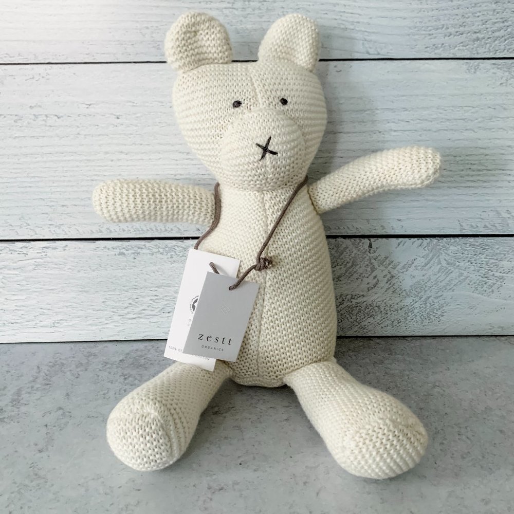 NWT Zestt Organic Cotton Knit Bear